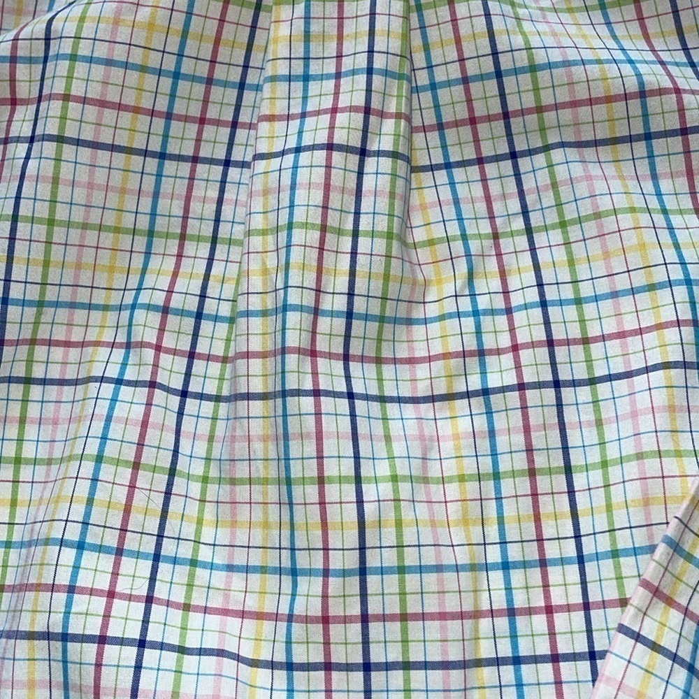 Alan Flusser Mens XL Spring Colored Long Sleeve Button Down Shirt - Picture 5 of 5